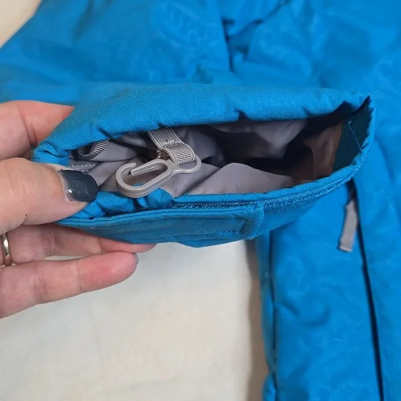The North Face Bright Blue Heatseeker Girls Winter Jacket - Picture 6 of 9
